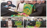  مراسم استقبال از خادمان و پرچم متبرک بارگاه مطهر حضرت امام رضا(ع)